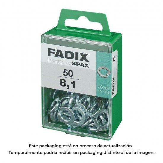Caixa m 50 unid. anilha press�o 8,1mm ref� 18242 FADIX