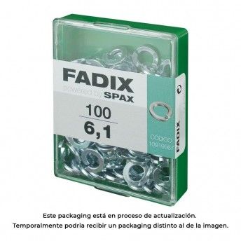 Caixa m 100 unid. anilha press�o 6,1mm ref� 18240 FADIX