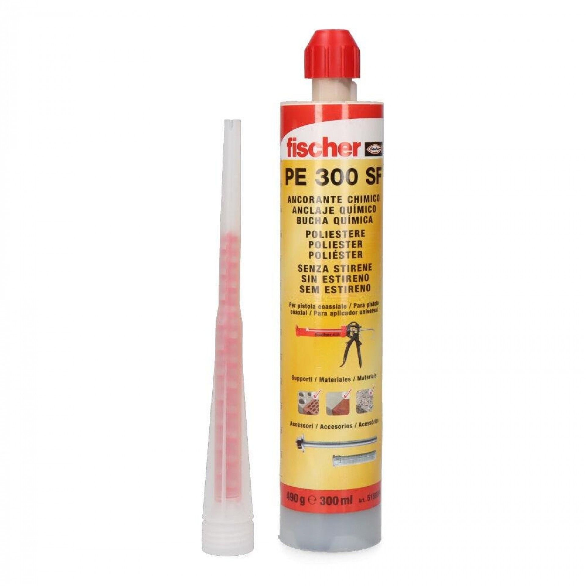 Âncora química com cânula fis pe 300 sf 518899 refª 17878 FISCHER