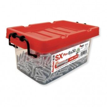 Buchas de parede box sx 6x30mm - 1.000 unid. 568676 ref 17890 FISCHER