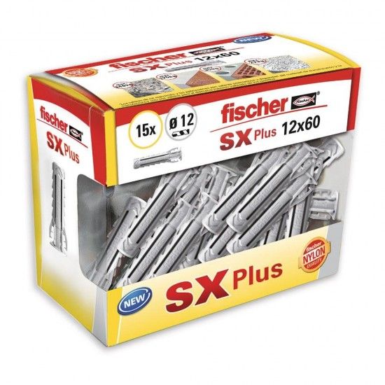 Bucha sx plus 12x60mm diy 15 unid. 568715 ref 17840 FISCHER