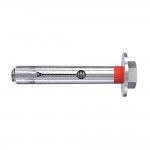 Saco 4 buchas metlicas fsl 10 acabamento hexagonal m8x80mm 98788 ref 17742 FISCHER
