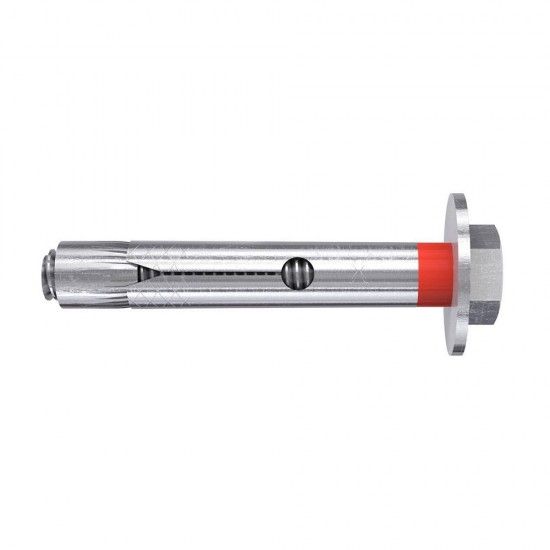Saco 16 buchas metlicas fsl 8 acabamento hexagonal d8 m6x60mm f544324 ref 17754 FISCHER