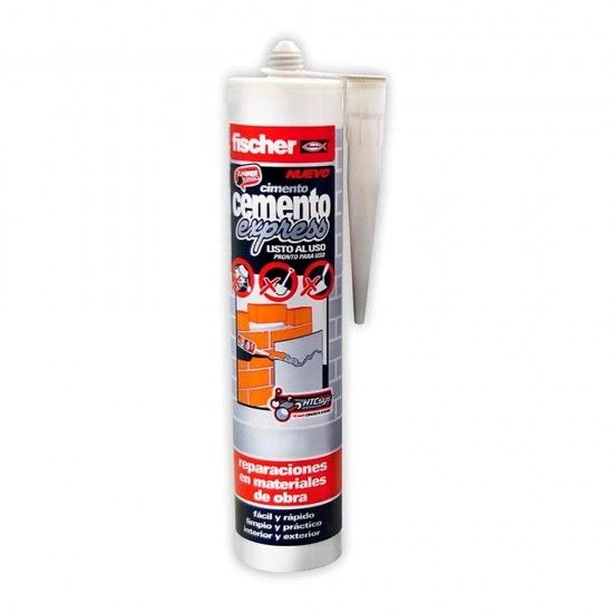 Cimento express cinzento escuro 310ml 512348 ref 17664 FISCHER