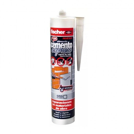 Cimento express cinzento claro 310ml 512352 ref 17663 FISCHER