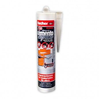 Cimento express cinzento escuro 310ml 512348 ref 17664 FISCHER