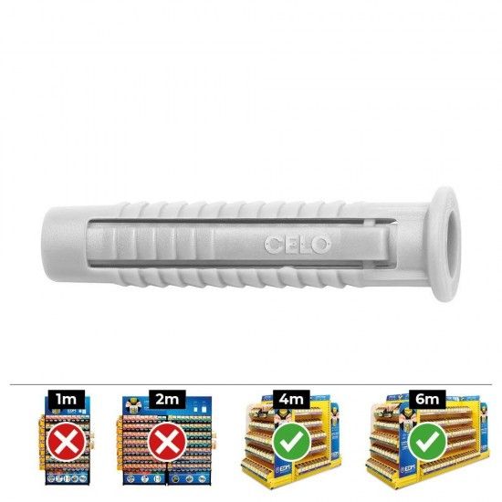 Caixa 25 unid. bucha fx 12mm ref 17362 CELO