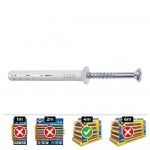 Caixa 100 unid. bucha golpe cabe�a plana din/ref np �5x50mm ref� 17231 CELO