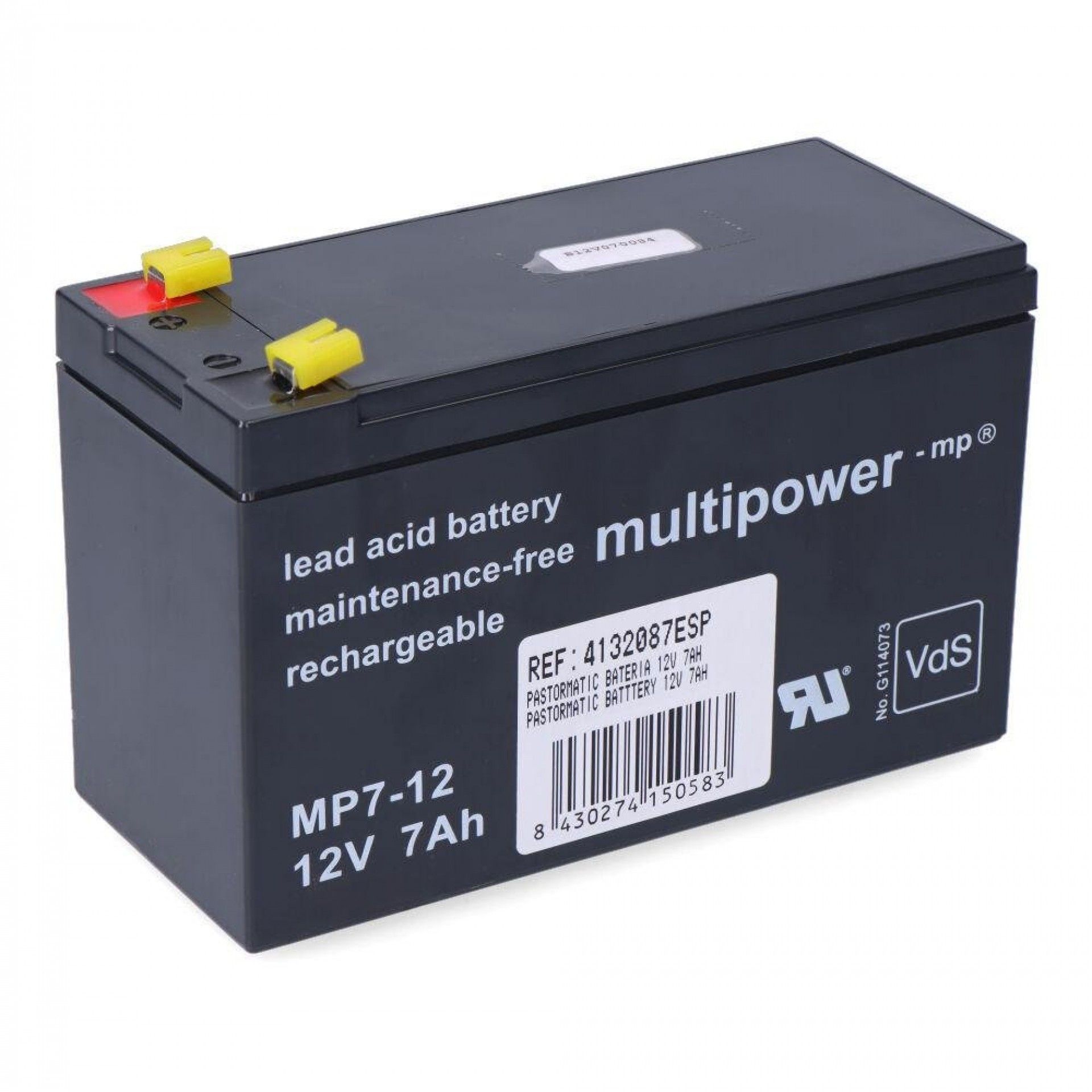 Bateria 12v 7ah refª 16737 PASTORMATIC