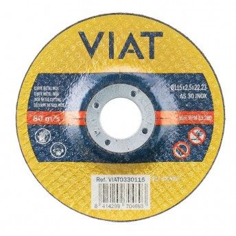Disco corte 2,5mm inox-metal 115x2,5x22,23mm 0330115 ref 15546 VIAT