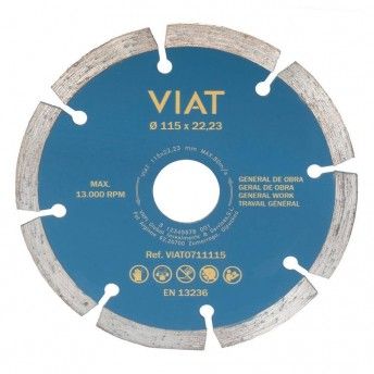 Disco diamante segmentado uso geral em obra para corte em seco. medidas: ø115x2x22,23mm 0711ø115 ref Disco diamante segmentado uso geral em obra para corte em seco. medidas: ø115x2x22,23mm 0711ø115 ref