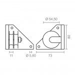 Roldana lateral pérgola tld20 92581 refª 15211 MICEL Roldana lateral pérgola tld20 92581 refª 15211 MICEL
