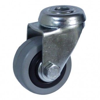 Roda passador 40mm (roda) borracha cinzenta cr07130 ref 15013 AFO