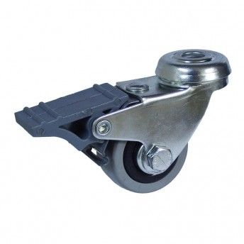 Roda passador travo 40mm (roda) borracha cinzenta cr07133 ref 15014 AFO