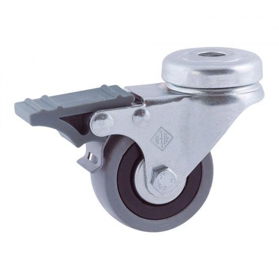 Roda passador travo 50mm (roda) borracha cinzenta cr39489 ref 15010 AFO