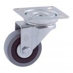 Roda platina 50mm (roda) borracha cinzenta cr00598 ref 15007 AFO