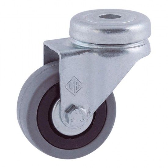 Roda passador 50mm (roda) borracha cinzenta cr03091 ref 15009 AFO