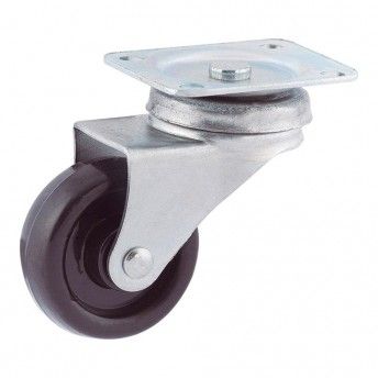 Roda platina 30mm (roda) polipropileno preto cr23994 ref 15016 AFO