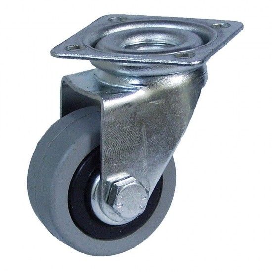Roda platina 40mm (roda) borracha cinzenta cr07131 ref 15011 AFO