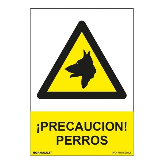 Sinal de perigo precauo ces pvc 0,7mm 210x300mm ref 09028 NORMALUZ
