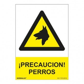Sinal de perigo precauo ces pvc 0,7mm 210x300mm ref 09028 NORMALUZ