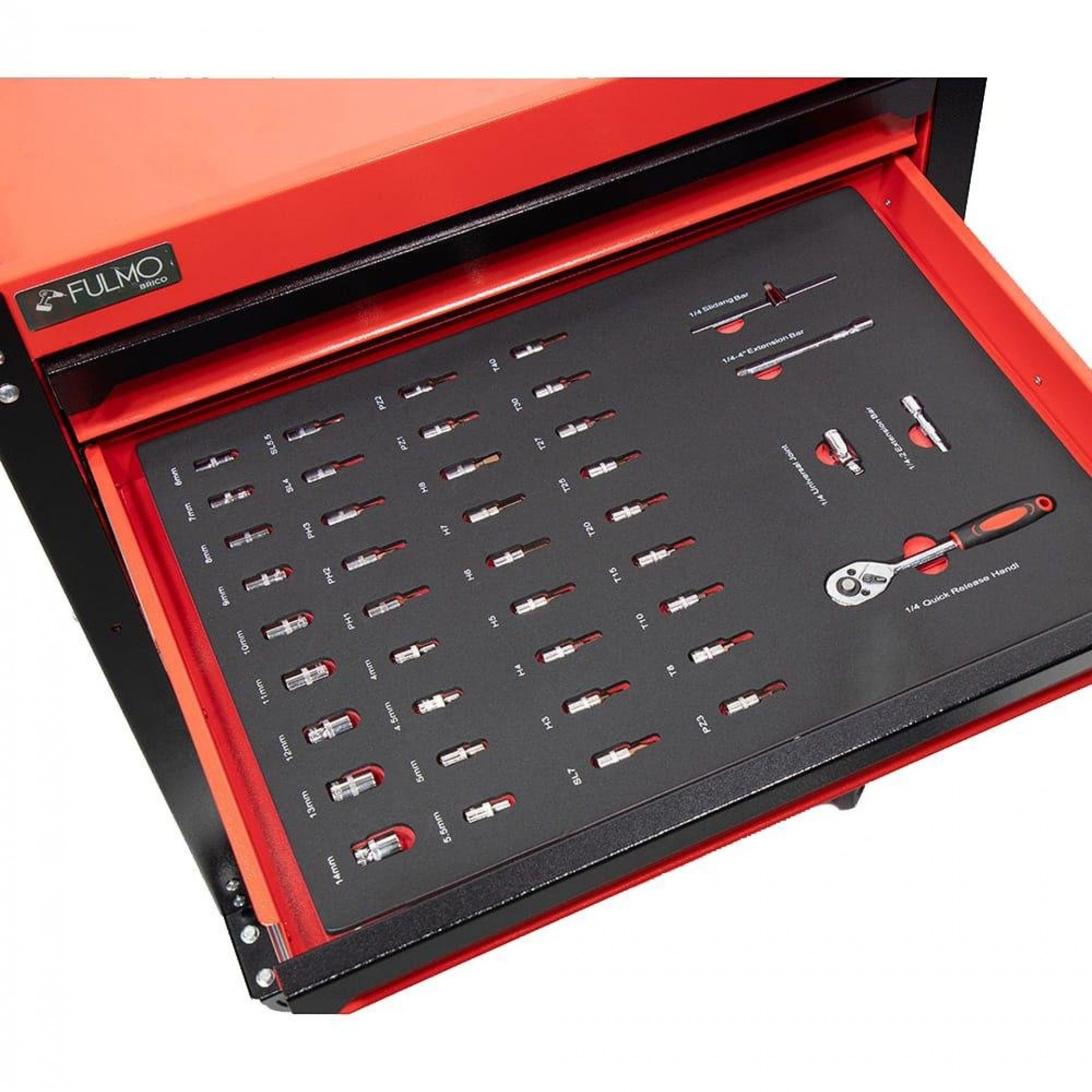 Carrinho de ferramentas com 83 peças 309010201 refª 08799 FULMO BRICO