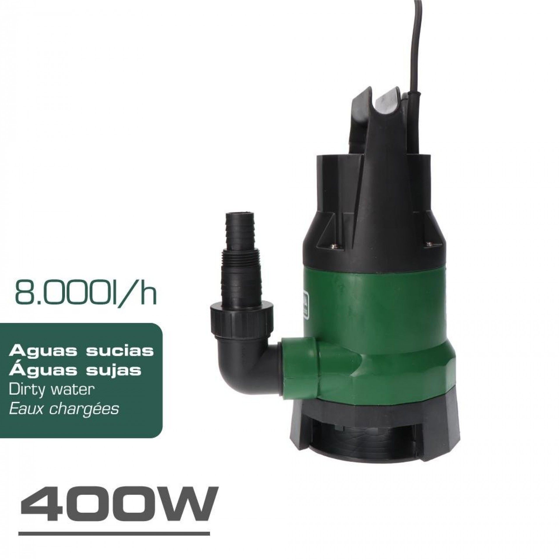 Bomba submersível para água suja 400w refª 08792 KOMA TOOLS