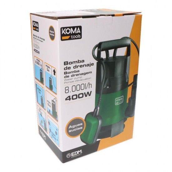 Bomba submersvel para gua suja 400w ref 08792 KOMA TOOLS