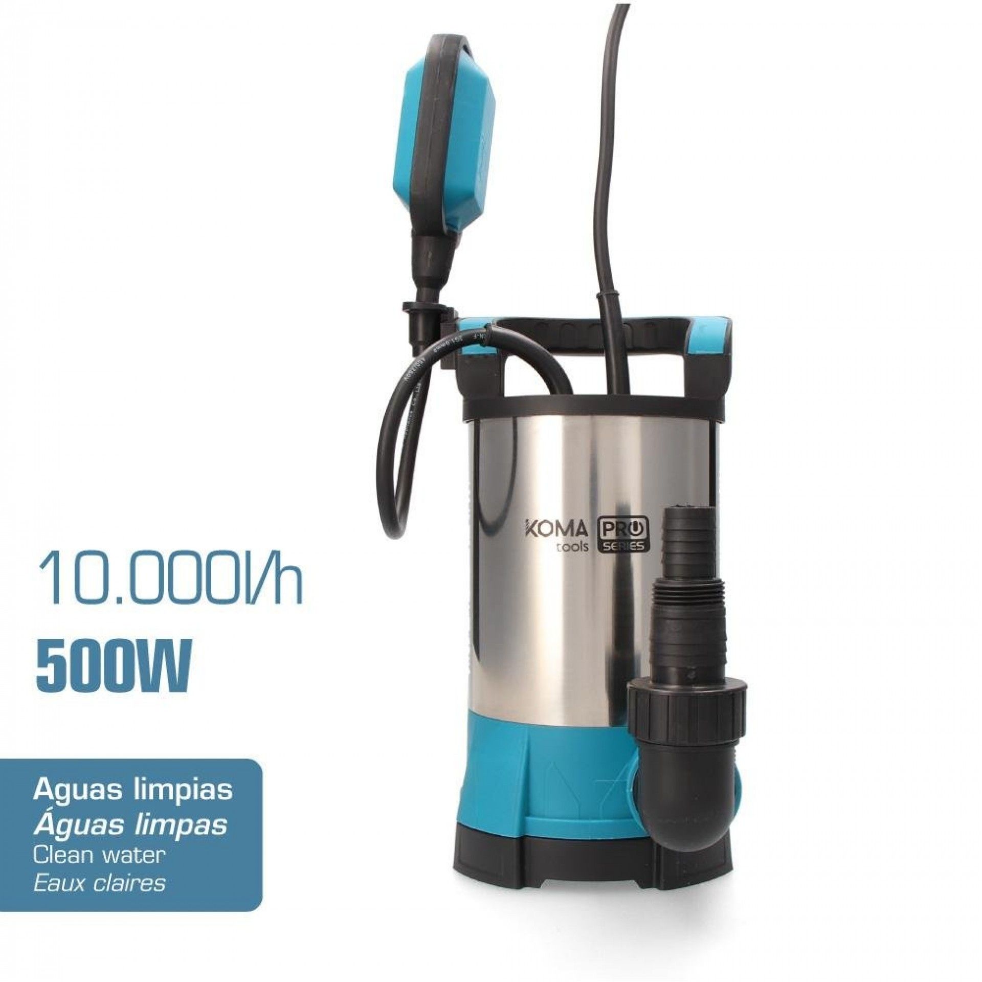 Bomba submersível água limpa 500w refª 08791 KOMA TOOLS