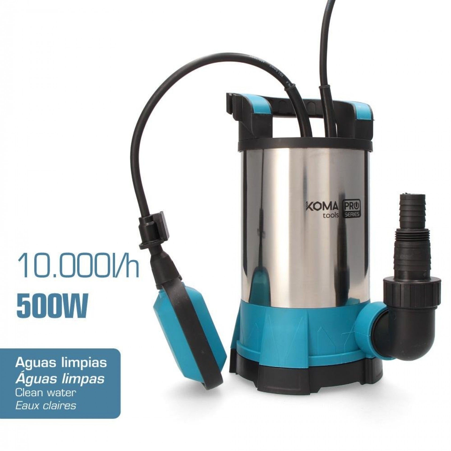 Bomba submersível água limpa 500w refª 08791 KOMA TOOLS