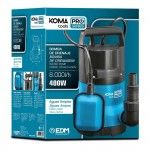 Bomba submersível de água limpa 400w refª 08790 KOMA TOOLS Bomba submersível de água limpa 400w refª 08790 KOMA TOOLS