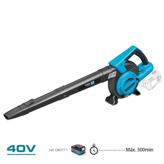 Soprador/aspirador/triturador 40v (sem baterias nem carregador) brushless ref 08787 KOMA TOOLS