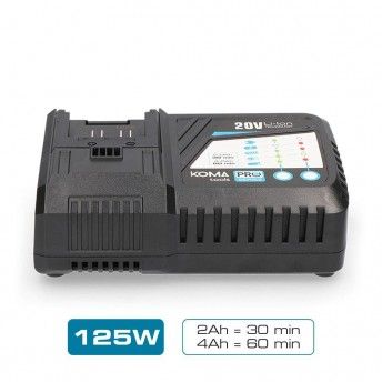 Carregador rapido bateria 125w ref 08773 KOMA TOOLS