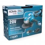 Kit mala rebarbadora 20v com 1 bateria 4,0a e carregador 08772. 28,9x23,9cm refª 08760 KOMA TOOLS Kit mala rebarbadora 20v com 1 bateria 4,0a e carregador 08772. 28,9x23,9cm refª 08760 KOMA TOOLS