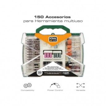 Set de150 acessorios para 08709 ref 08734 KOMA TOOLS