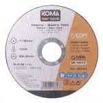 Disco de corte para ferramentas de ferro e ao inoxidvel 115x1.0x22.23mm ref 08743 KOMA TOOLS