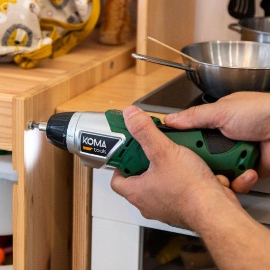 Aparafusador a bateria reversivel 3,6v litio 1300mah 17,5x14,8cm ref� 08722 KOMA TOOLS