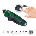 Aparafusador a bateria reversivel 3,6v litio 1300mah con 53 acessórios 17,5x14,8cm refª 08723 KOMA T Aparafusador a bateria reversivel 3,6v litio 1300mah con 53 acessórios 17,5x14,8cm refª 08723 KOMA T