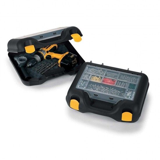 Maleta porta berbequim com 11 compartimentos 38,7x34x13cm ref 08662 TERRY