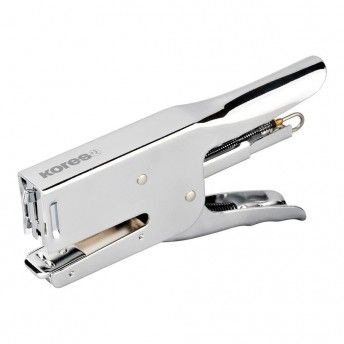Agrafador de tenaz cromado 25 folhas ref 08601 KORES
