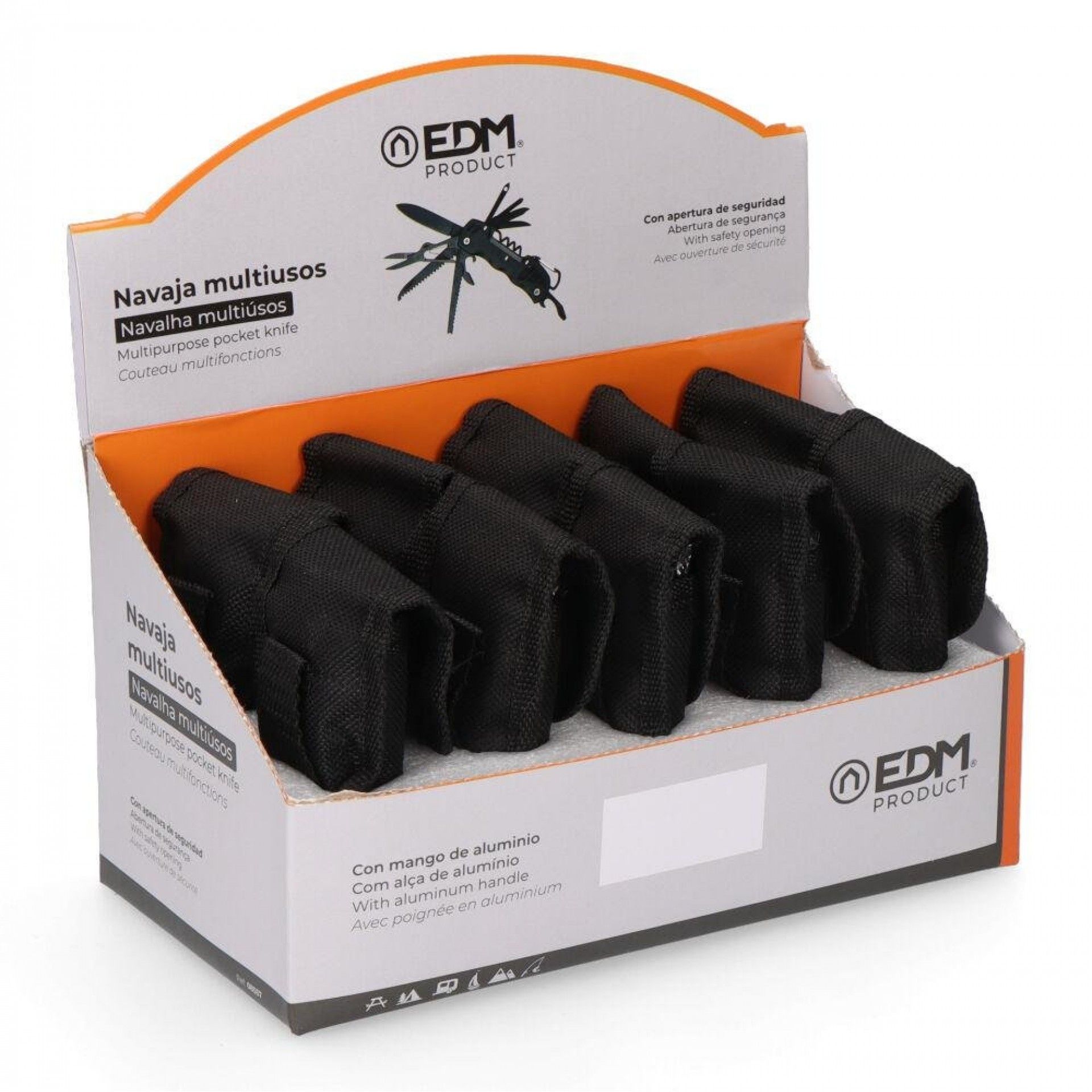 Multi ferramenta com mosquetão modelo prata, serie k2. refª 08557 EDM