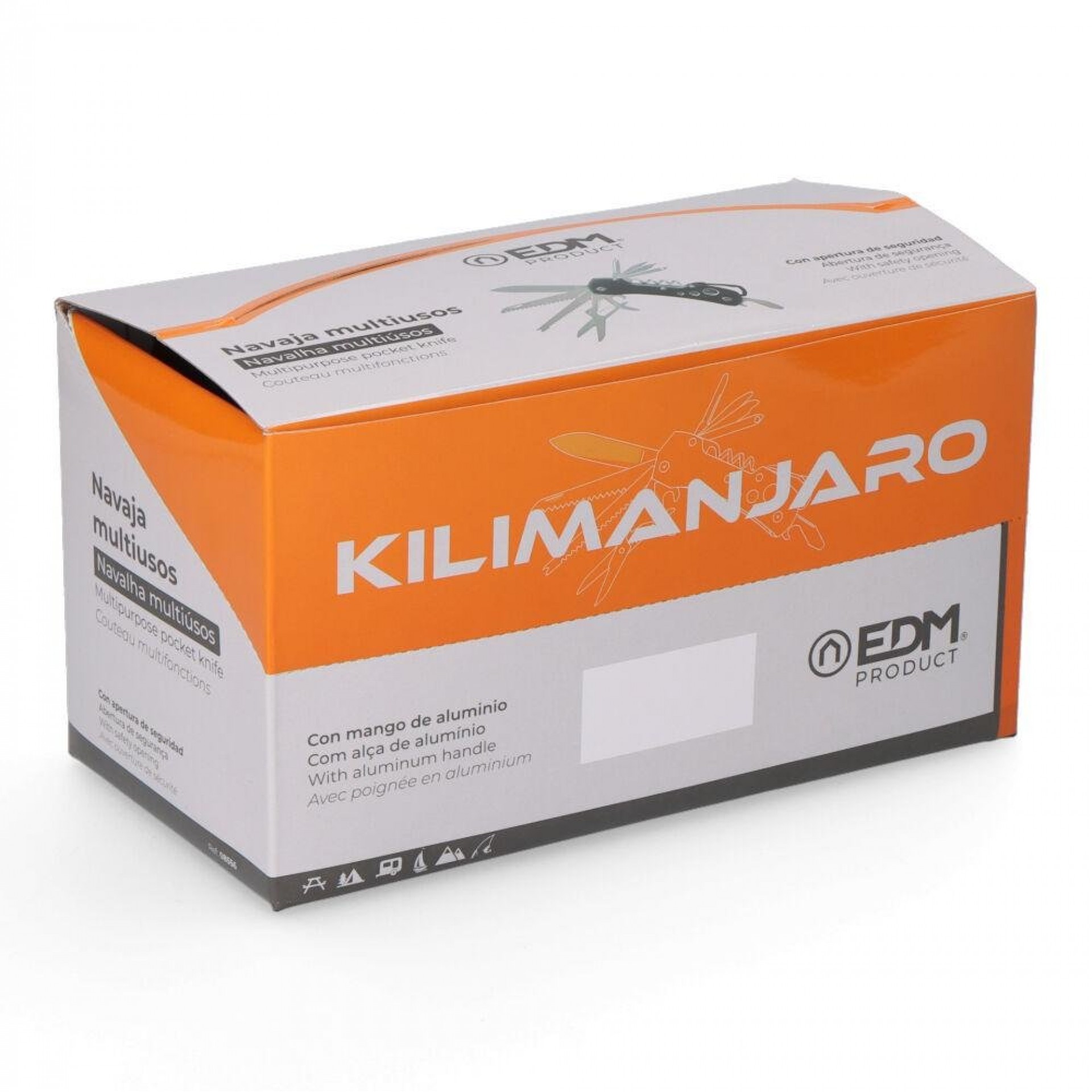 Multi ferramenta com mosquetão modelo preto, serie kilimanjaro. refª 08556 EDM