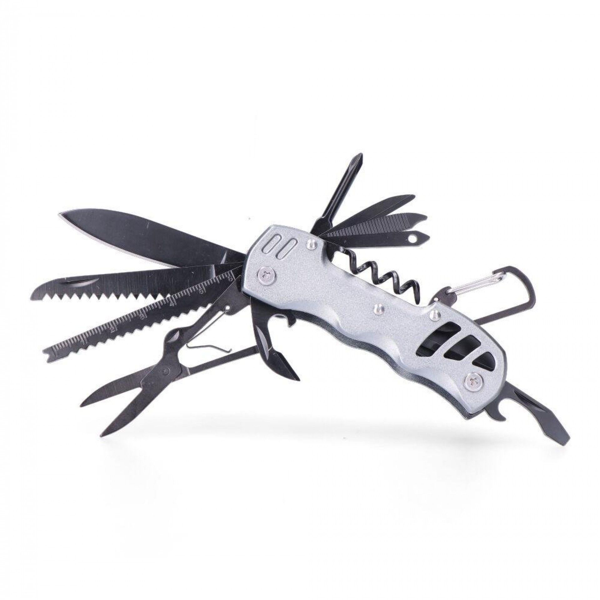 Multi ferramenta com mosquetão modelo prata, serie k2. refª 08557 EDM