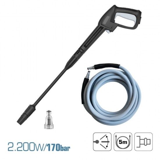 Máquina de lavar a alta pressão 2.200w 170 bar refª 08473 KOMA TOOLS Máquina de lavar a alta pressão 2.200w 170 bar refª 08473 KOMA TOOLS
