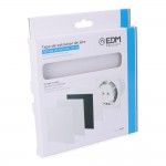 Plafond para extractor 08413 cristal blanco mate ø10cm refª 08417 EDM Plafond para extractor 08413 cristal blanco mate ø10cm refª 08417 EDM