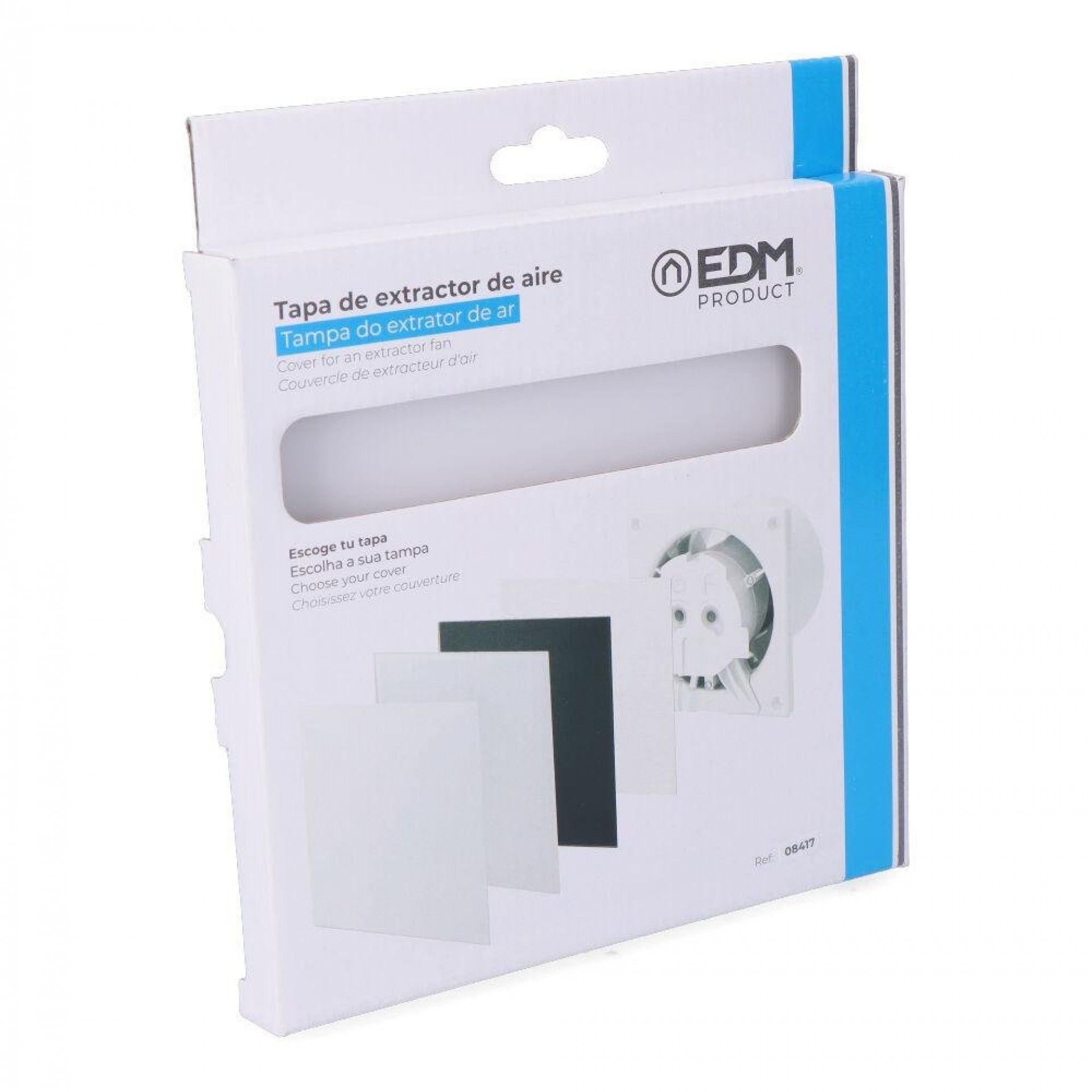 Plafond para extractor 08413 cristal blanco mate ø10cm refª 08417 EDM