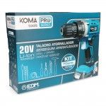 Kit mala berbequim aparafusador com 70 acessórios 20v com bateria e carregador refª 08375 KOMA TOOLS Kit mala berbequim aparafusador com 70 acessórios 20v com bateria e carregador refª 08375 KOMA TOOLS