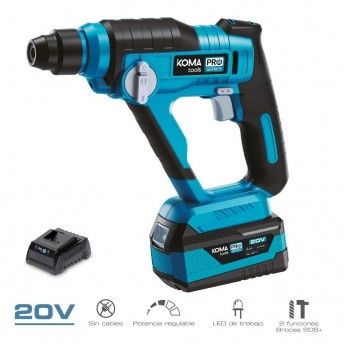 Martelo rotativo 20v com bateria e carregador ref 08373 KOMA TOOLS