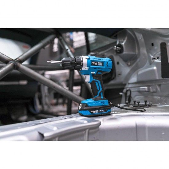 Kit berbequim aparafusador com 40 acessórios 20v com bateria e carregador refª 08374 KOMA TOOLS Kit berbequim aparafusador com 40 acessórios 20v com bateria e carregador refª 08374 KOMA TOOLS