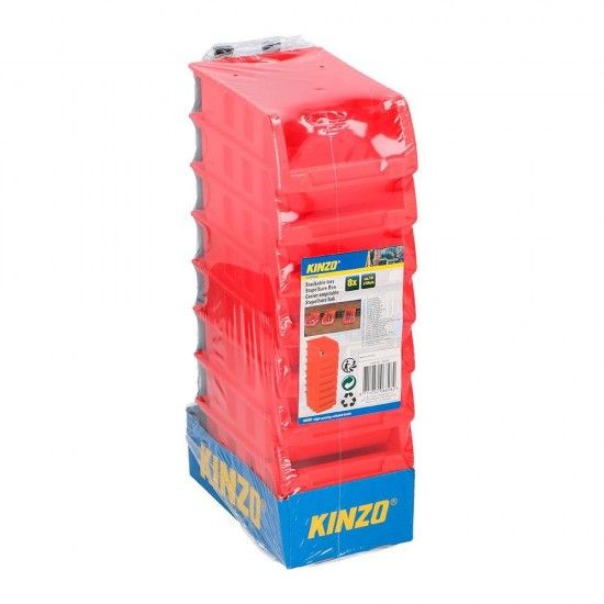 Set de 8 caixas contentora empilhvel 12x10cm ref 08171 KINZO